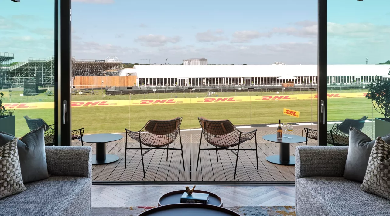 view from balcony of trackside residence