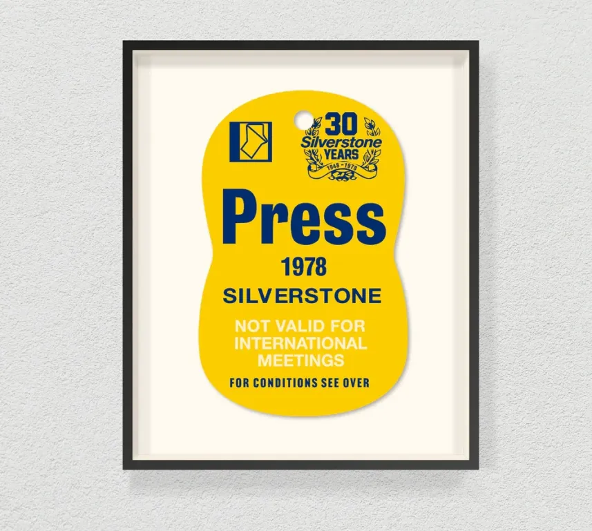 1978 Silverstone Press Pass Tag - Ella Freire