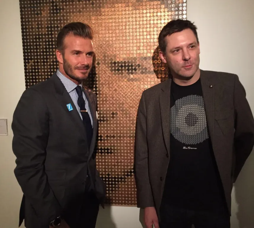 Ed Chapman with David Beckham