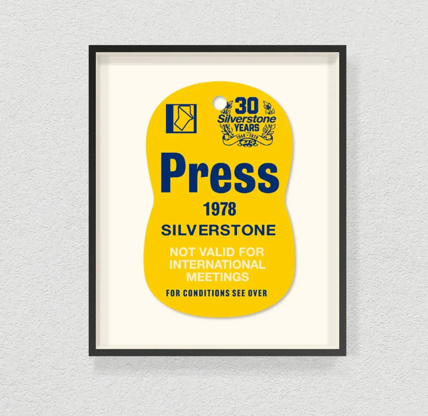 1978 Silverstone Press Pass Tag - Ella Freire