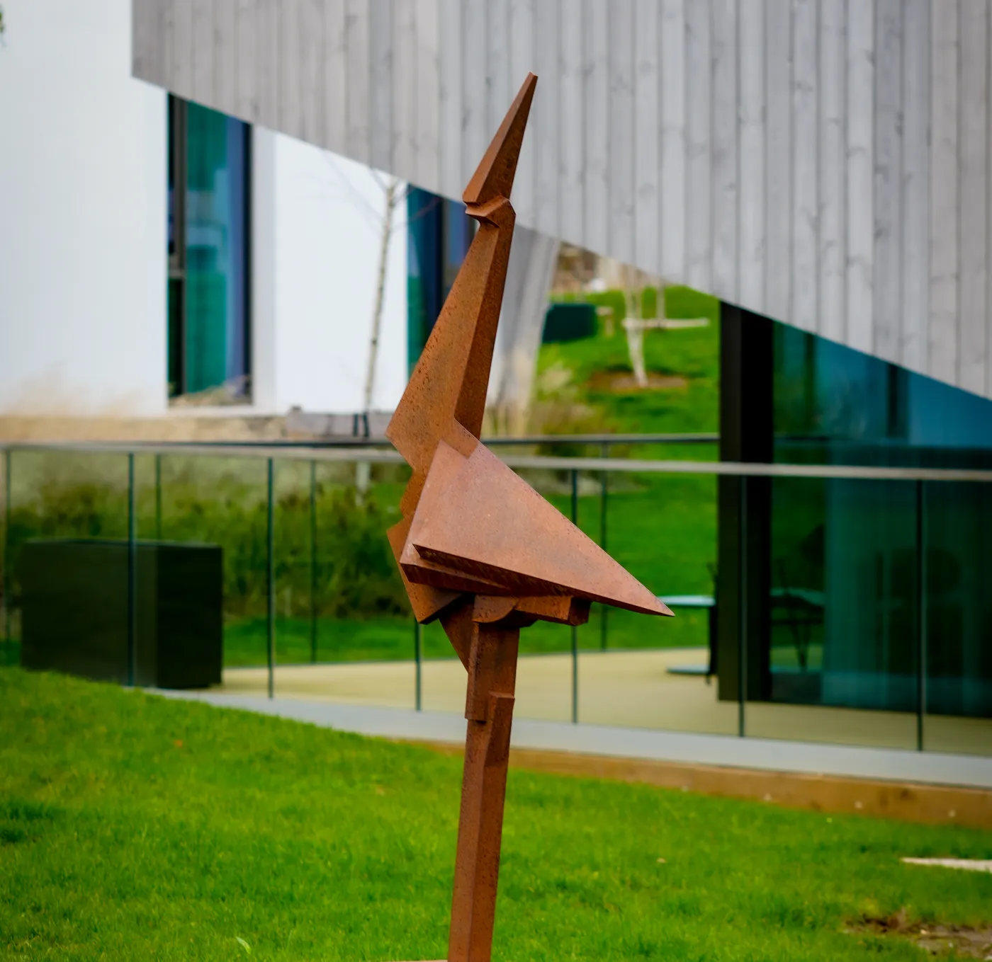 Contemplating Flight Sculpture